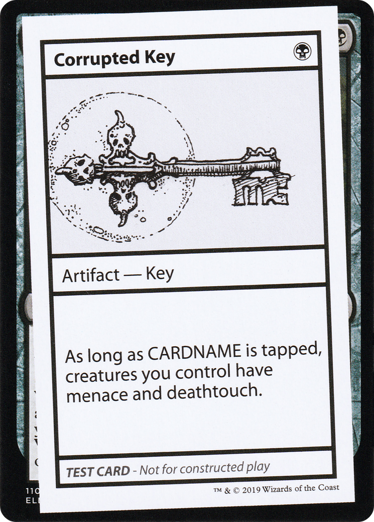 Corrupted Key (No PW Symbol) [CMB1 - N/A]