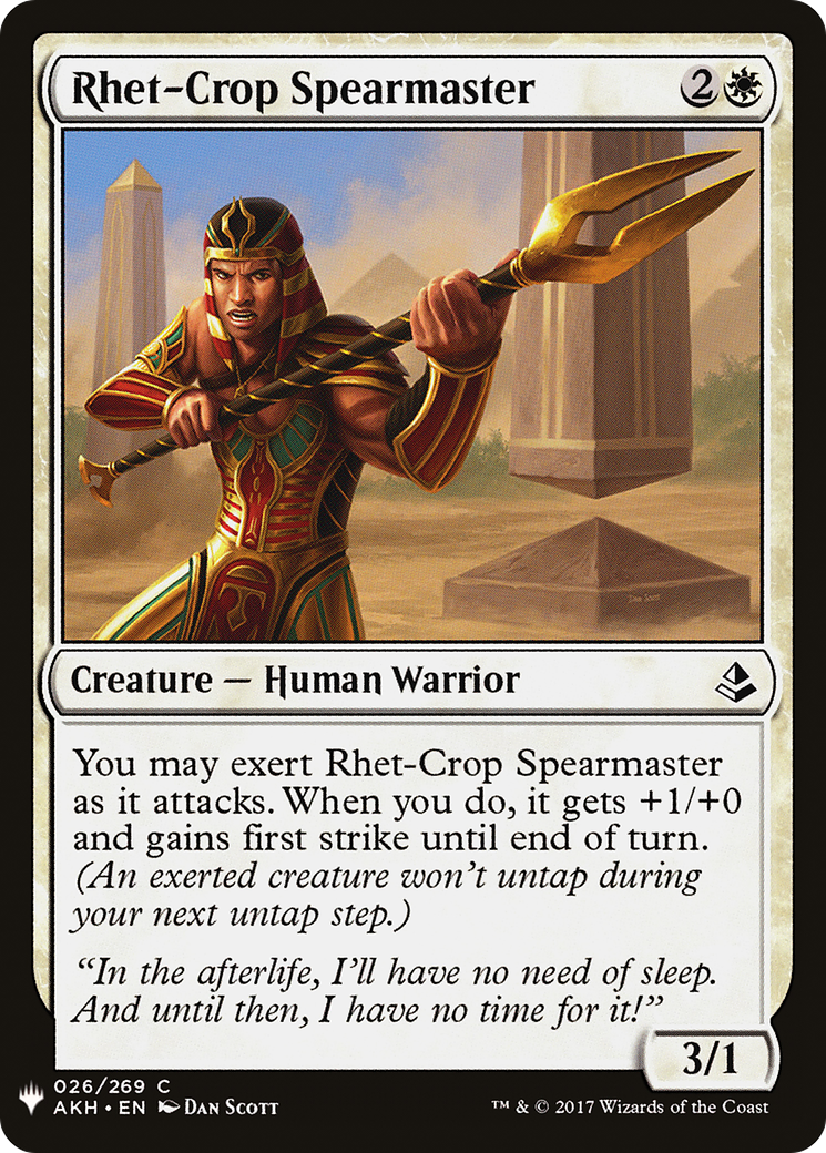 Rhet-Crop Spearmaster [LIST - 26]