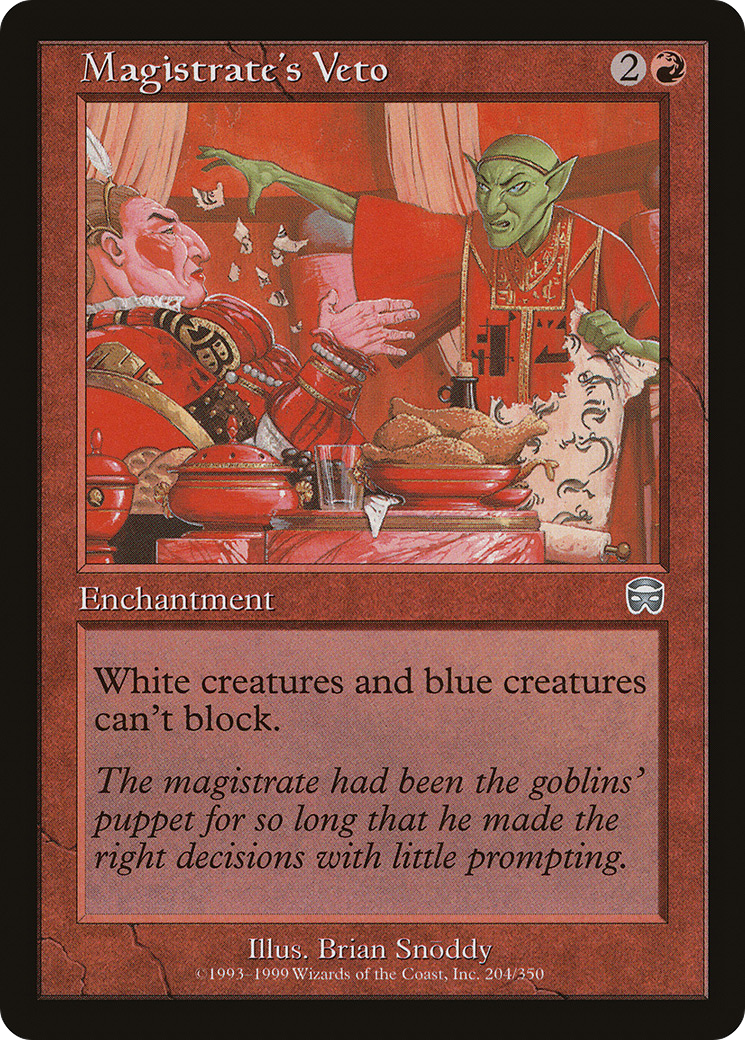 Magistrate's Veto [MMQ - 204]
