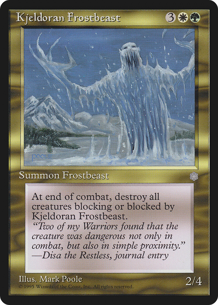 Kjeldoran Frostbeast [ICE - N/A]