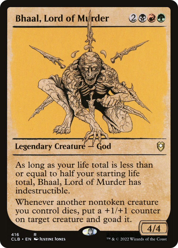 Bhaal, Lord of Murder (Showcase) (CLB-416) - Commander Legends: Battle for Baldur's Gate: (Showcase)