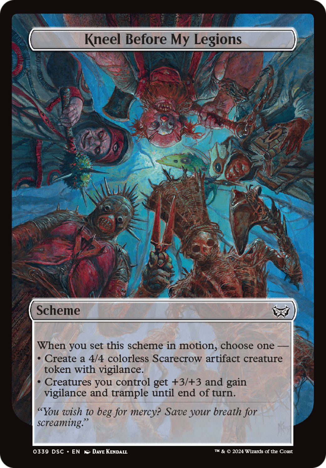 Kneel Before My Legions (Full Art) [A:DSC - 339]