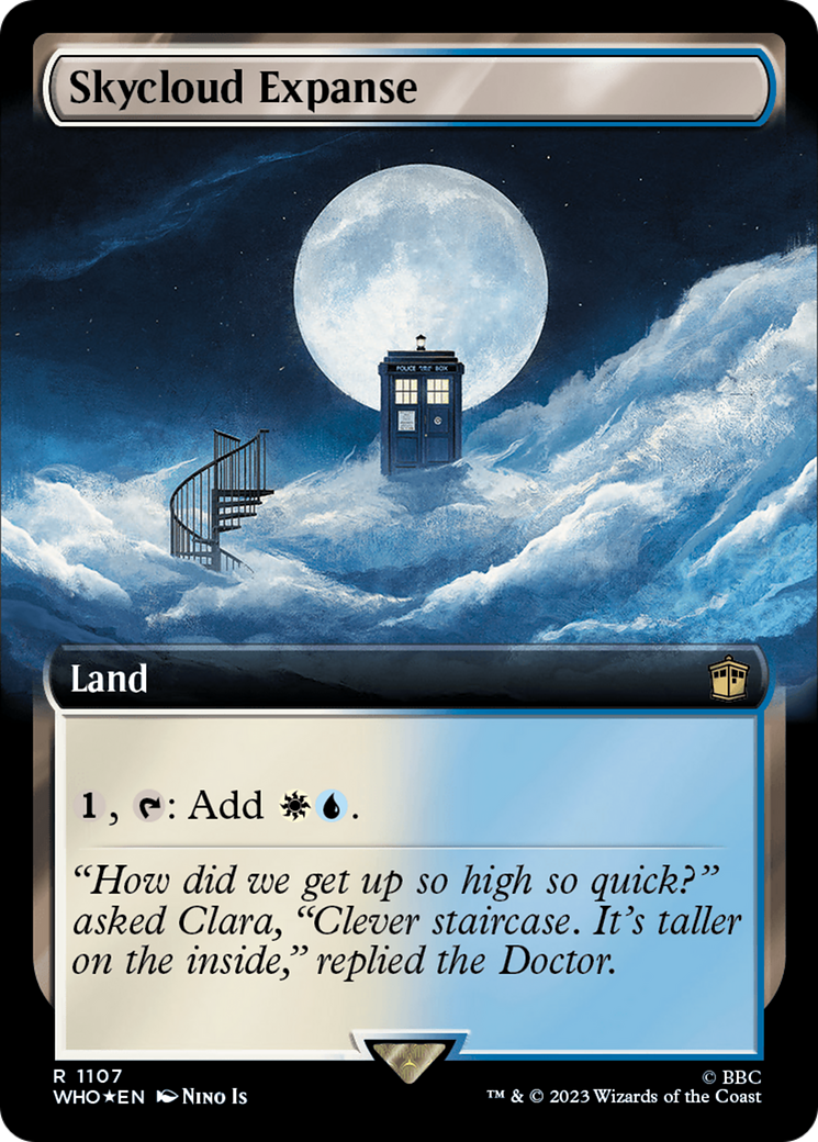 Skycloud Expanse (Extended Art) (Surge Foil) (WHO-1107) - Doctor Who: (Extended Art) Foil