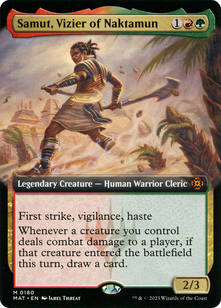 Samut, Vizier of Naktamun (Extended Art) [MAT - 180]