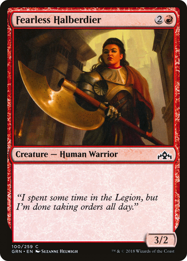 Fearless Halberdier [GRN - 100]