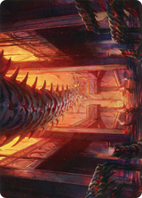 Bloodfell Caves // Bloodfell Caves (AMOM-055) - March of the Machine Art Series (Borderless) Foil