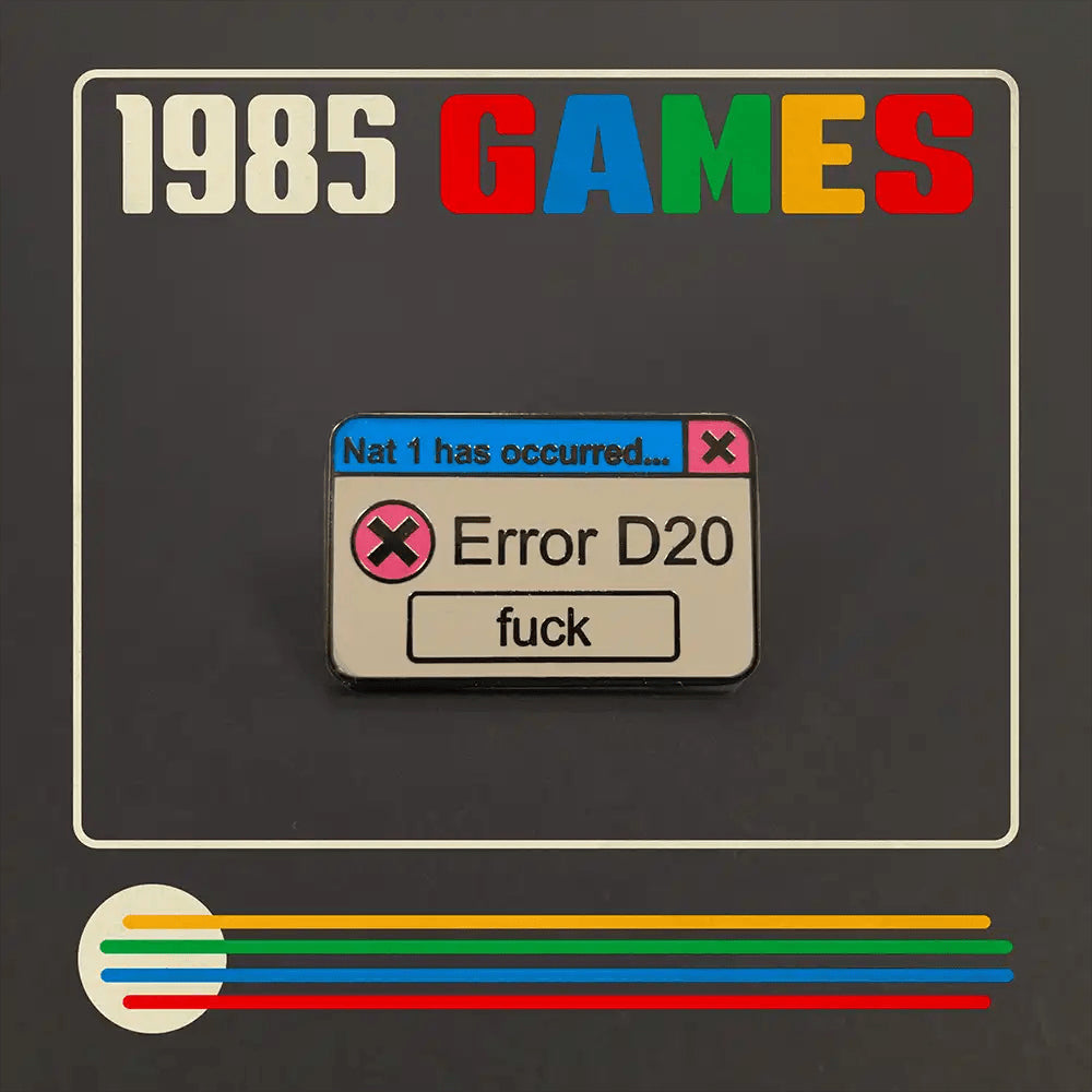 Enamel Pin - Error D20