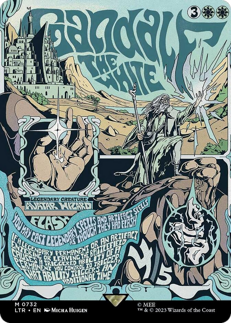 Gandalf the White (Borderless Poster) (LTR-732) - The Lord of the Rings: Tales of Middle-earth Foil