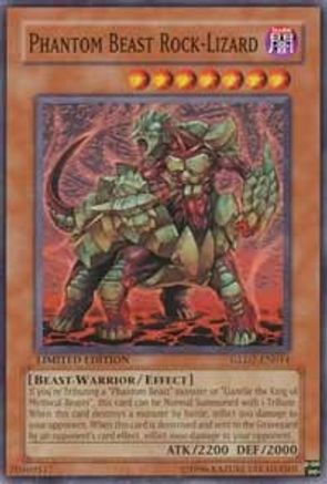 Phantom Beast Rock-Lizard (GLD2-EN014) - Gold Series 2009 Limited