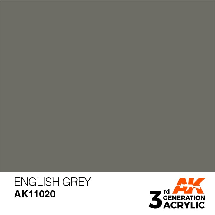 AK Interactive 3G Acrylic English Grey 17ml