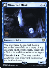 Mirrorhall Mimic (PRE-068) - Innistrad: Crimson Vow Promos: (Double Faced Transform) Foil