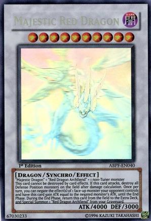 Majestic Red Dragon (Ghost Rare) (ABPF-EN040) - Absolute Powerforce 1st Edition