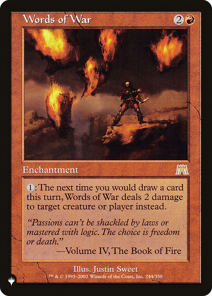 Words of War [LIST - 244/350]