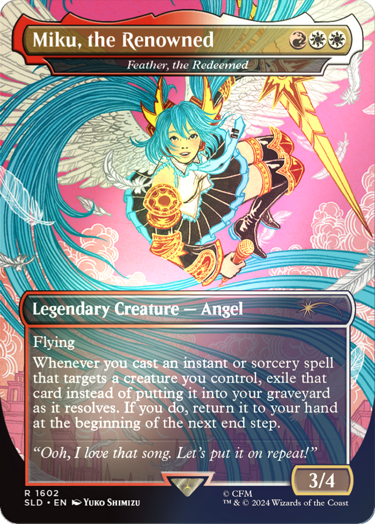 Miku, the Renowned - Feather, the Redeemed (Rainbow Foil) [SLD - 1602]
