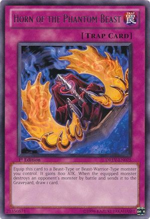 Horn of the Phantom Beast (DREV-EN075) - Duelist Revolution 1st Edition