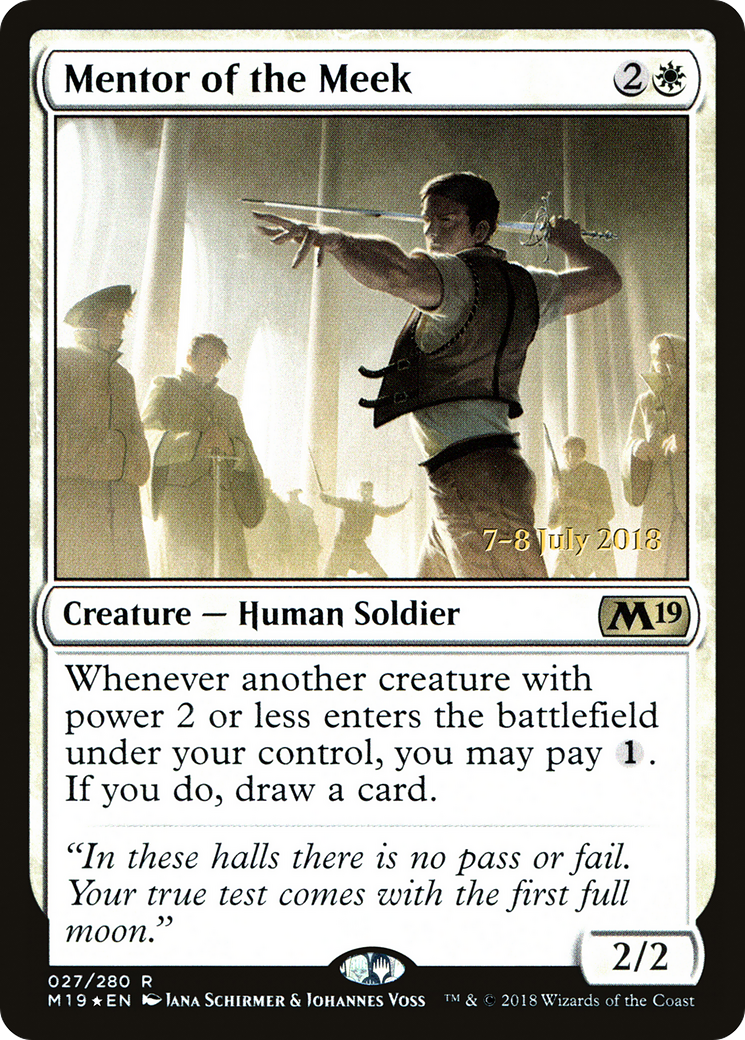 Mentor of the Meek (PRE-027) - Core Set 2019 Promos Foil