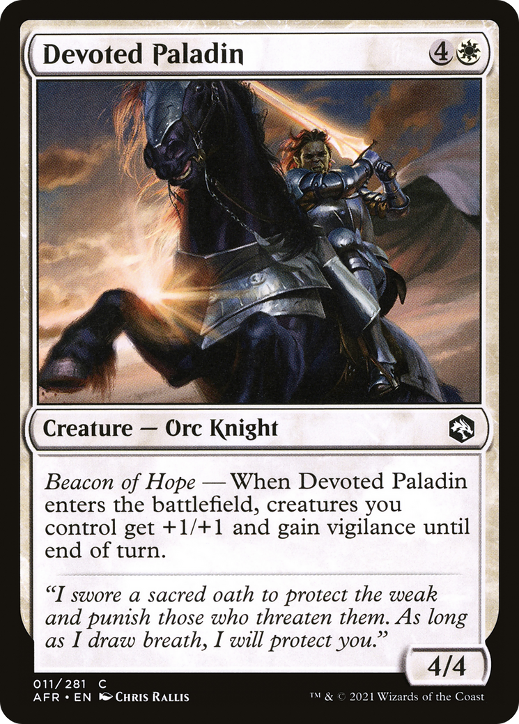 Devoted Paladin [AFR - 11]