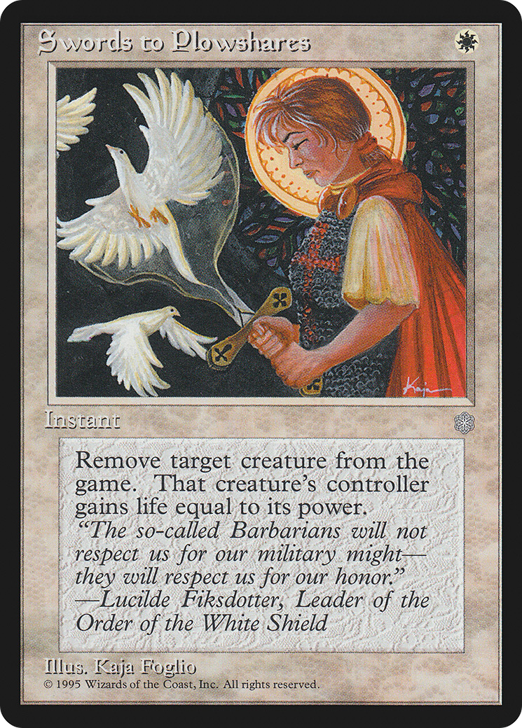 Swords to Plowshares [ICE - N/A]