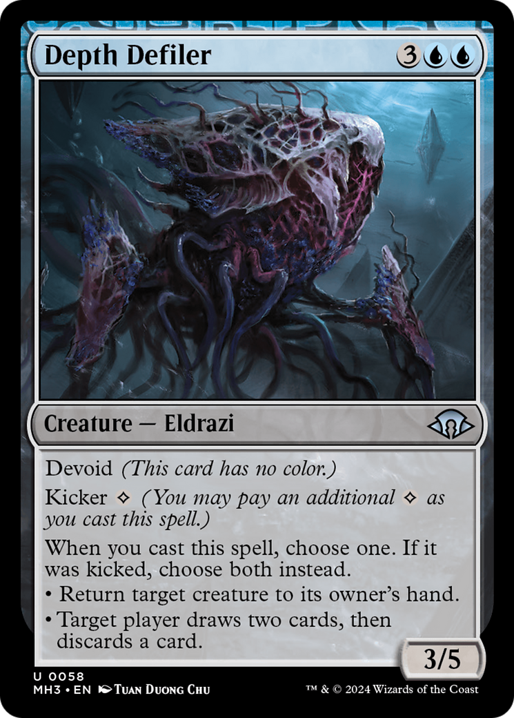 Depth Defiler (MH3-058) - Modern Horizons 3: (devoid) Foil