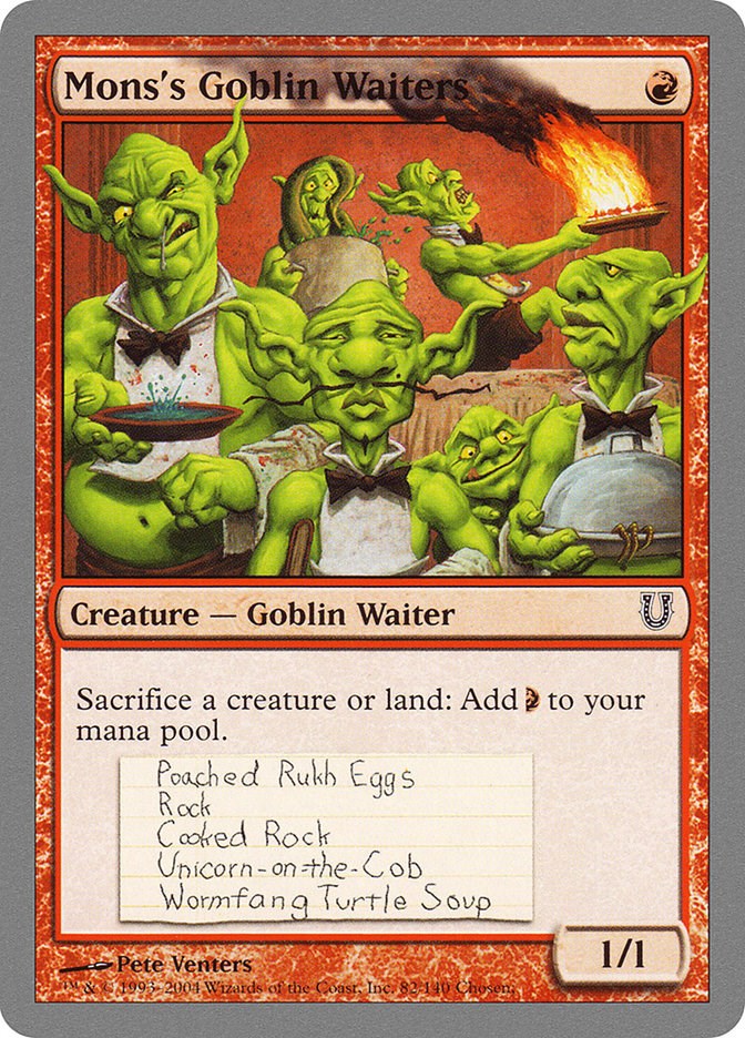 Mons's Goblin Waiters [UNH - 82]