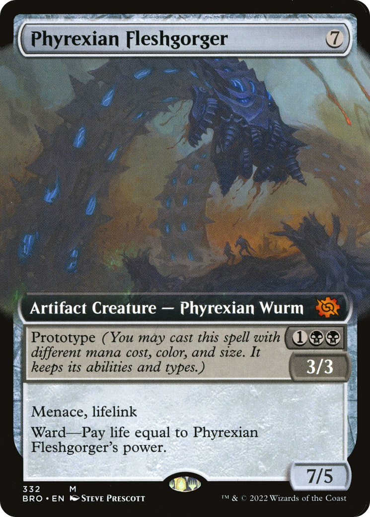 Phyrexian Fleshgorger (Extended Art) [BRO - 332]