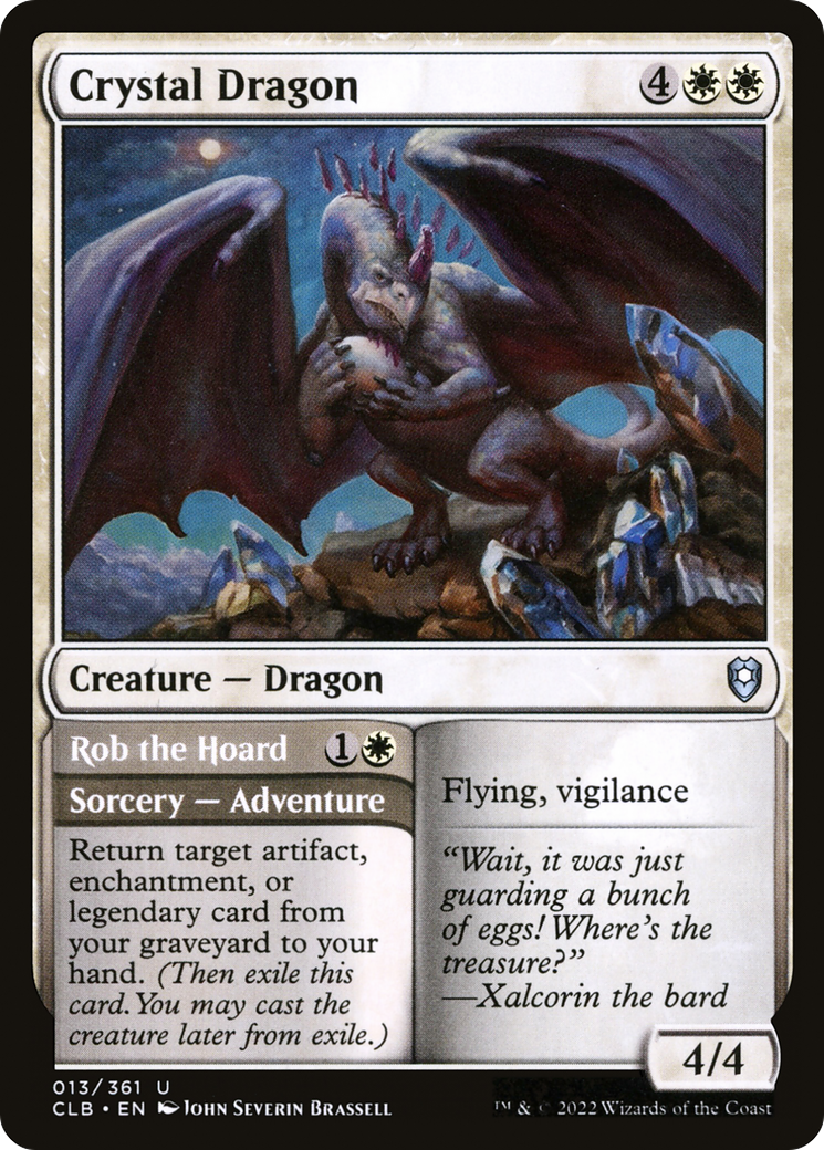 Crystal Dragon (CLB-013) - Commander Legends: Battle for Baldur's Gate