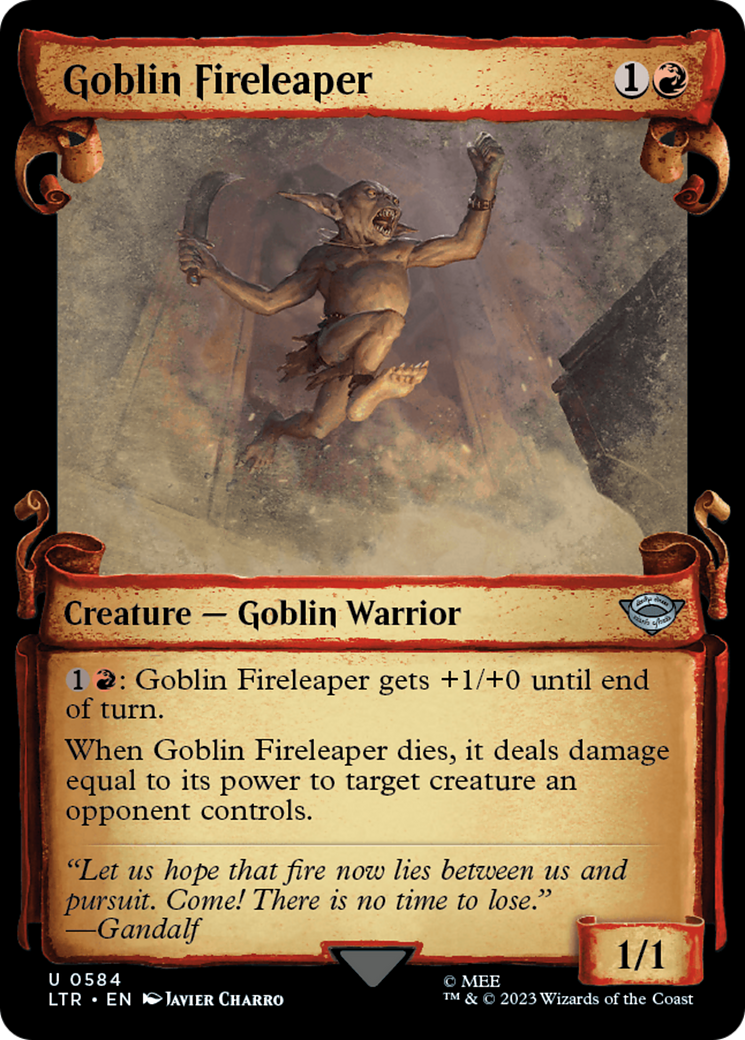 Goblin Fireleaper (Showcase Scrolls) [LTR - 584]