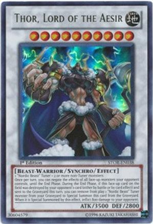 Thor, Lord of the Aesir (STOR-EN038) - Storm of Ragnarok Unlimited