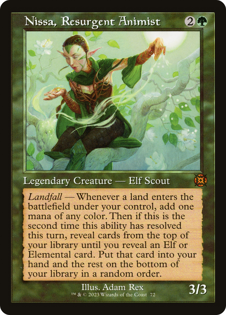 Nissa, Resurgent Animist (Retro Frame) [MAT - 72]