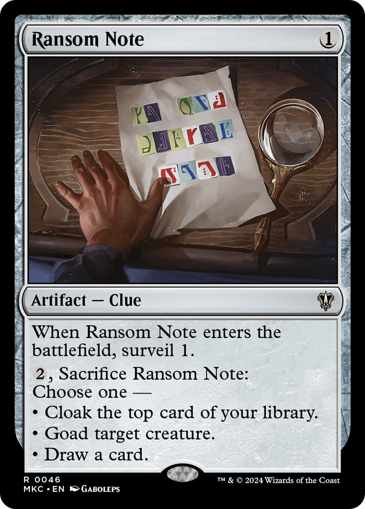 Ransom Note (0046) [MKC - 46]