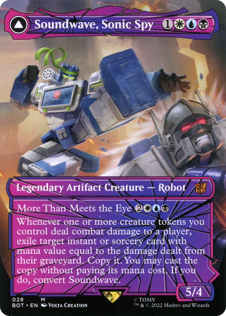 Soundwave, Sonic Spy (Shattered Glass) [BOT - 28]