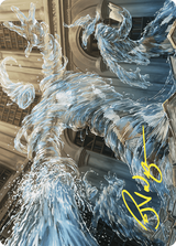 Splashy Spellcaster // Splashy Spellcaster (AWOE-009) - Wilds of Eldraine Art Series (Borderless)