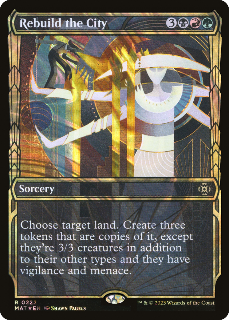 Rebuild the City (Halo Foil) [MAT - 222]