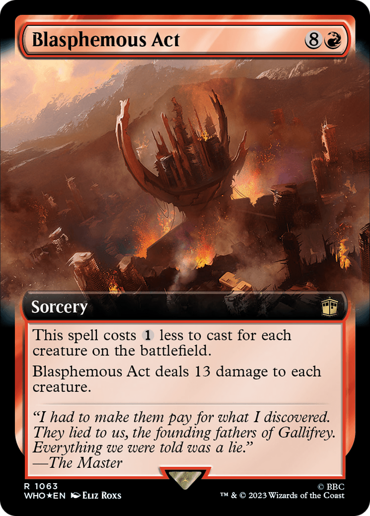 Blasphemous Act (Extended Art) (Surge Foil) [WHO - 1063]
