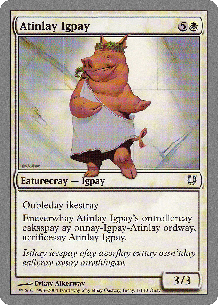 Atinlay Igpay [UNH - 1]