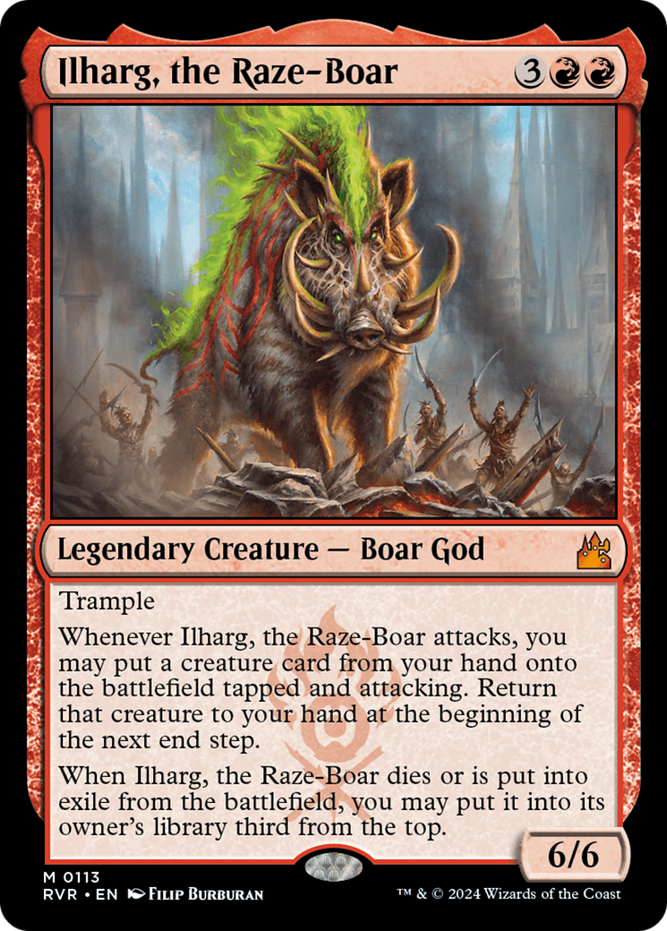 Ilharg, the Raze-Boar (RVR-113) - Ravnica Remastered Foil