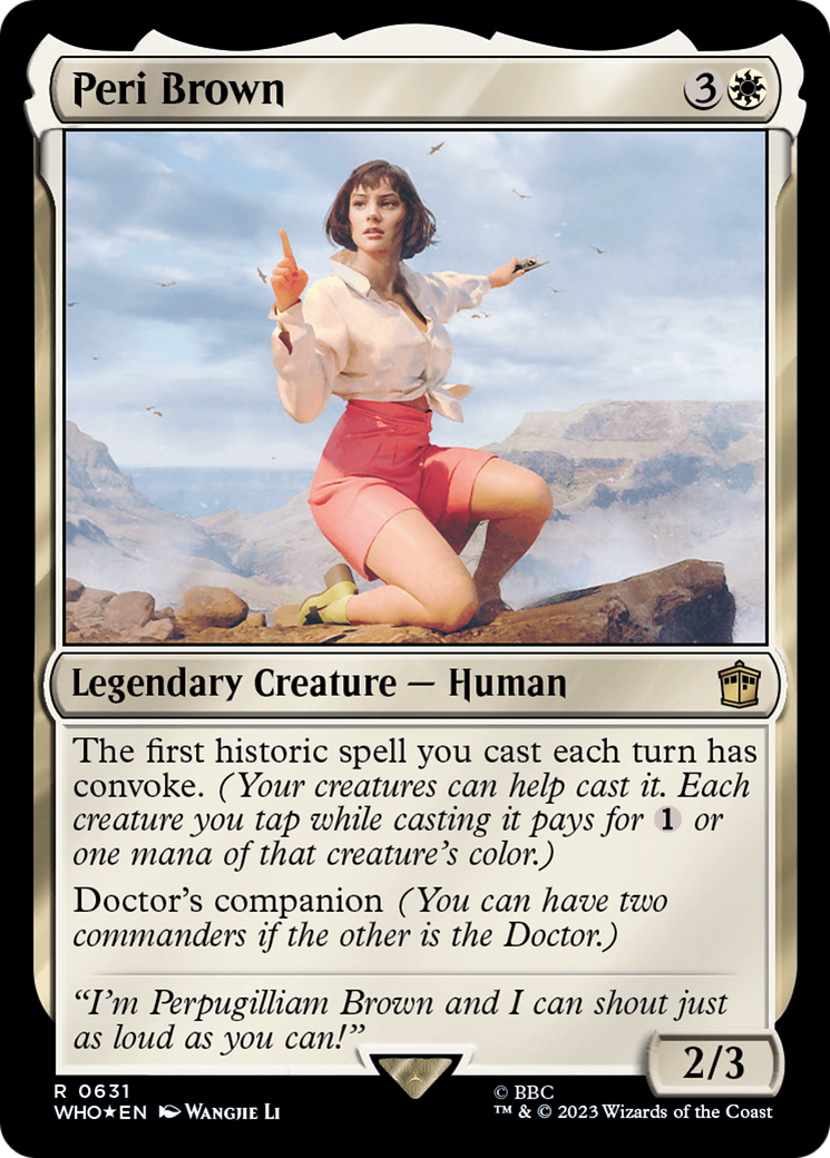 Peri Brown (Surge Foil) (WHO-631) - Doctor Who Foil