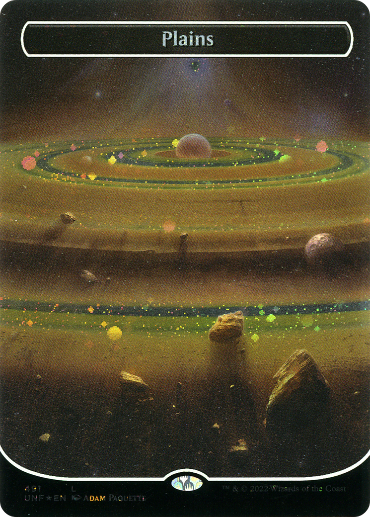 Plains (491) (Borderless) (Galaxy Foil) [UNF - 491]