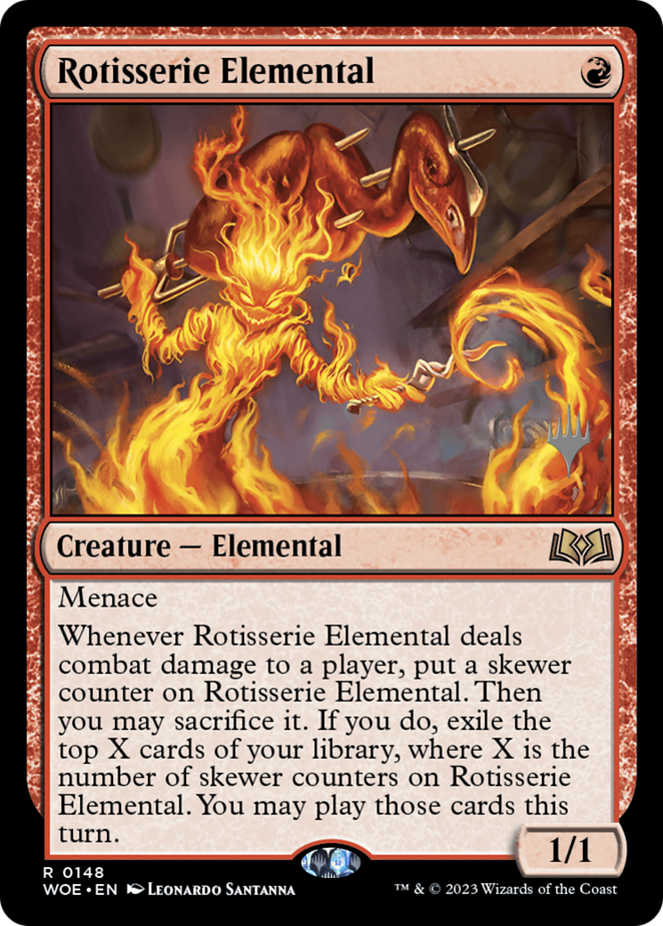 Rotisserie Elemental (PPWOE-148) - Wilds of Eldraine Promos Foil