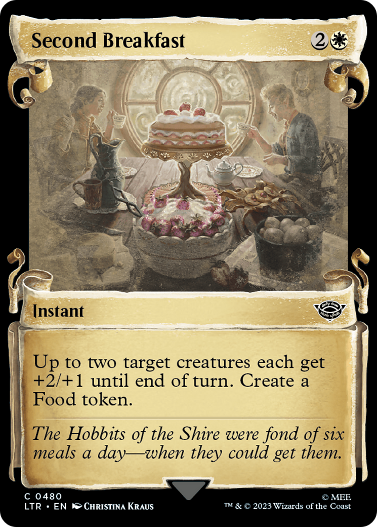 Second Breakfast (Showcase Scrolls) (LTR-480) - The Lord of the Rings: Tales of Middle-earth: (Showcase) Foil
