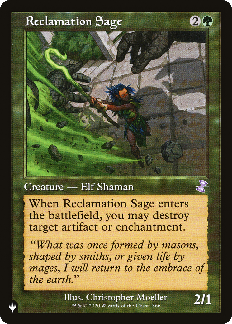 Reclamation Sage [LIST - 366/289]