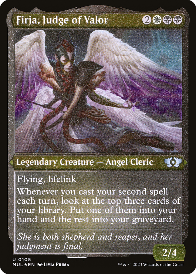 Firja, Judge of Valor (Foil Etched) [MUL - 105]