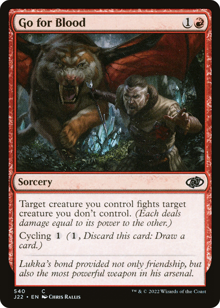 Go for Blood [J22 - 540]