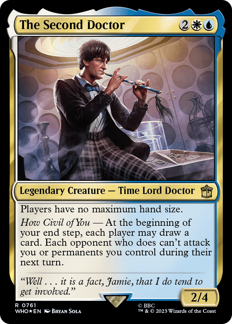 The Second Doctor (Surge Foil) (WHO-761) - Doctor Who Foil