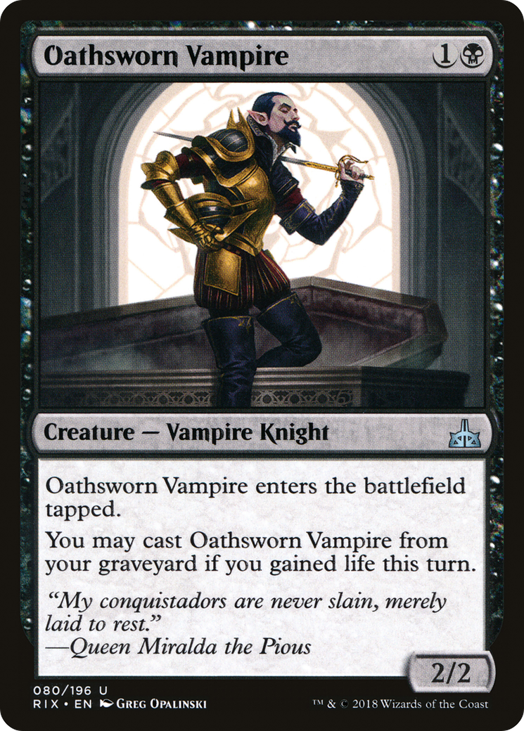 Oathsworn Vampire (RIX-080) - Rivals of Ixalan Foil