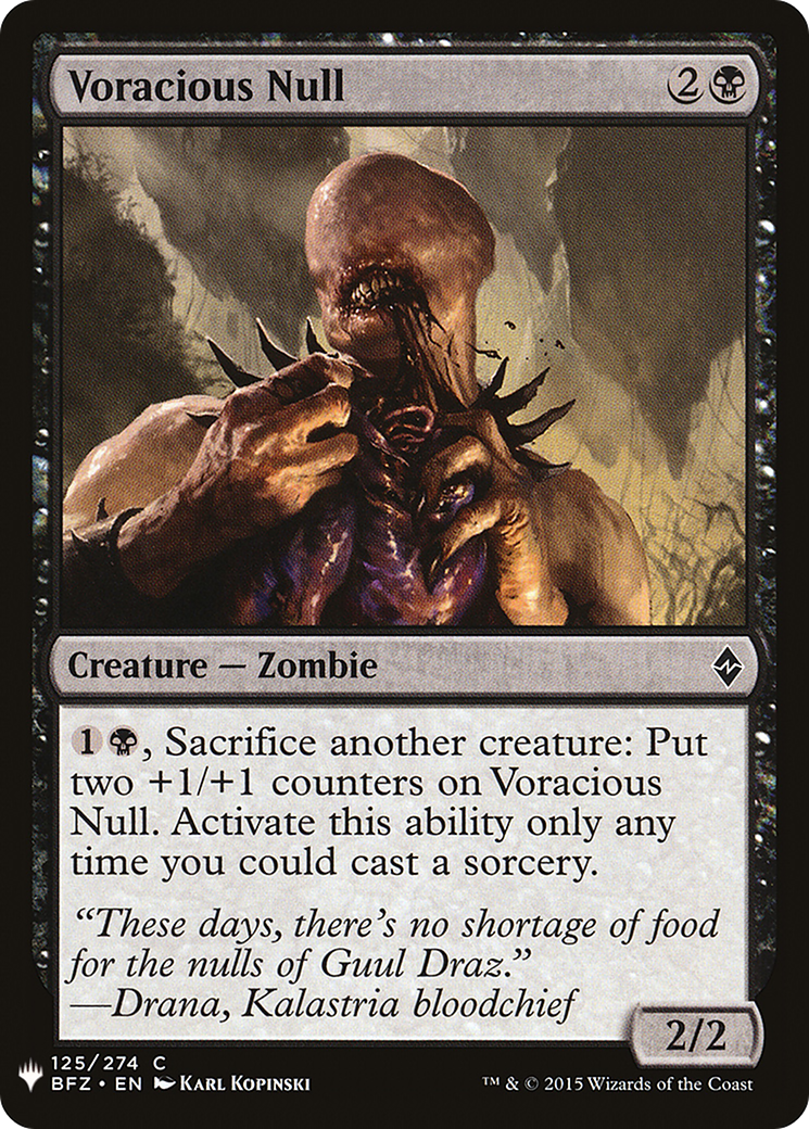Voracious Null [LIST - 125]