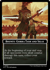 Bounty: Gorra Tash and Silas // Wanted! (TOTC-032) - Outlaws of Thunder Junction Commander Tokens