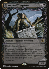 Graveyard Trespasser (Showcase) (MID-290) - Innistrad: Midnight Hunt: (Showcase, Double Faced Transform) Foil