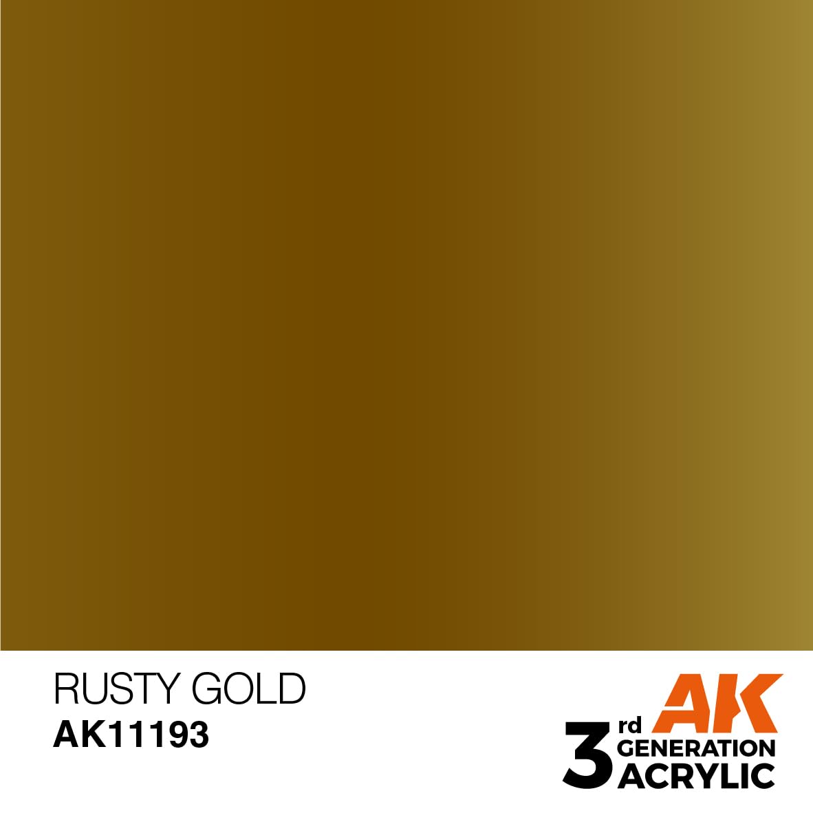 AK Interactive 3G Acrylic Rusty Gold 17ml
