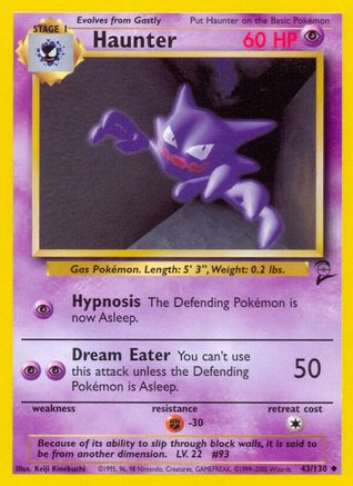 Haunter 043/130  Base Set 2 - Uncommon